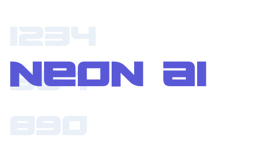 Neon AI Font Download