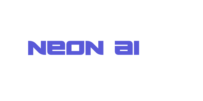 Neon AI Font Download