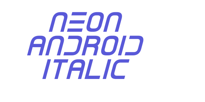 Neon Android Italic Font Download