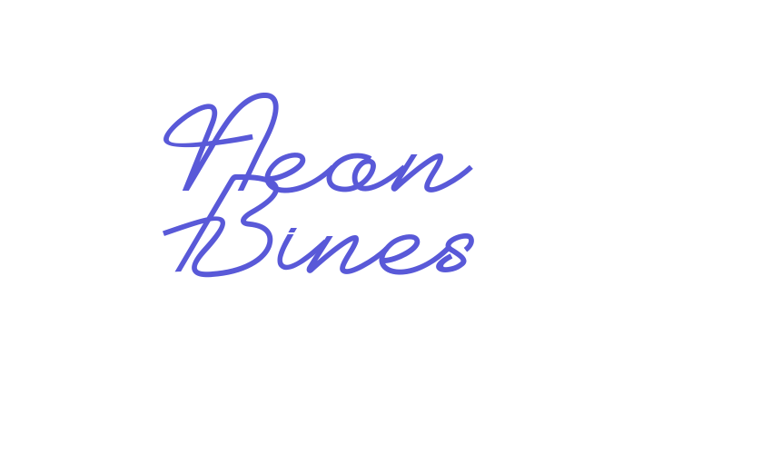 Neon Bines Font Download