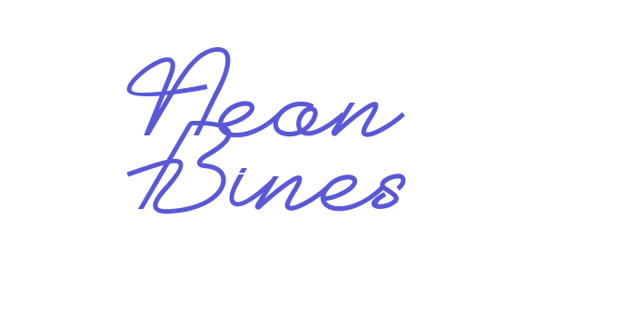 Neon Bines Font Download