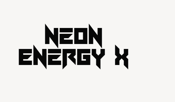 Neon Energy x Font