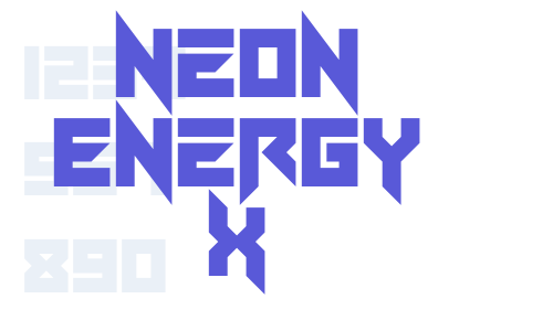 Neon Energy x Font