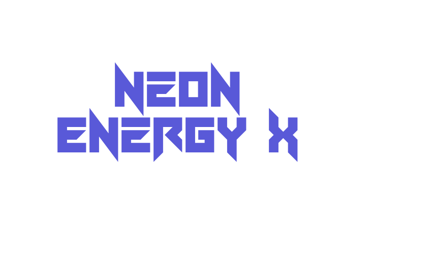 Neon Energy x Font