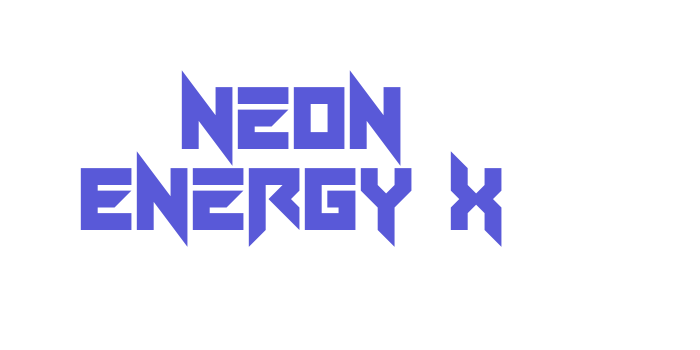 Neon Energy x Font Download