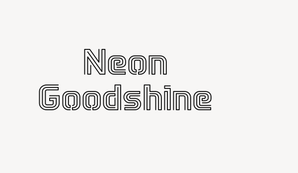 Neon Goodshine Font