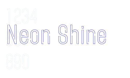 Neon Shine Font Download