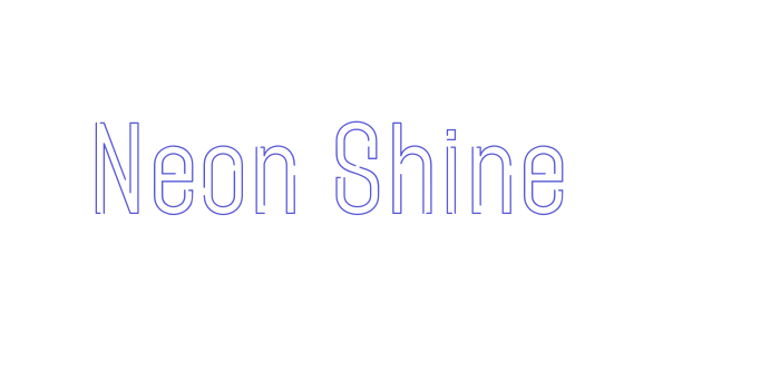 Neon Shine Font