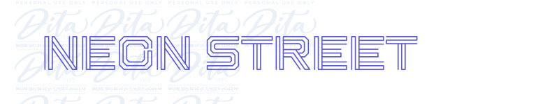 Neon Street-related font