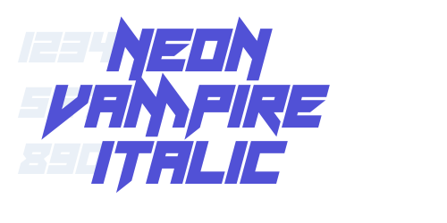 Neon Vampire Italic-font-download