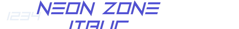 Neon Zone Italic-font