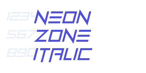 Neon Zone Italic-font-download
