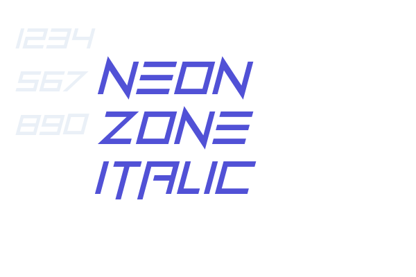 Neon Zone Italic
