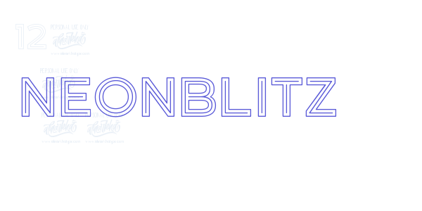 Neonblitz font free