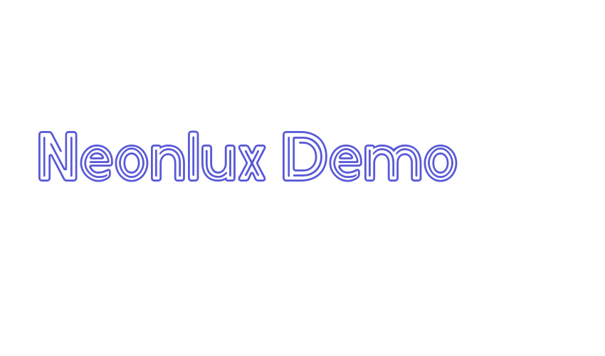 Neonlux Demo Font Download