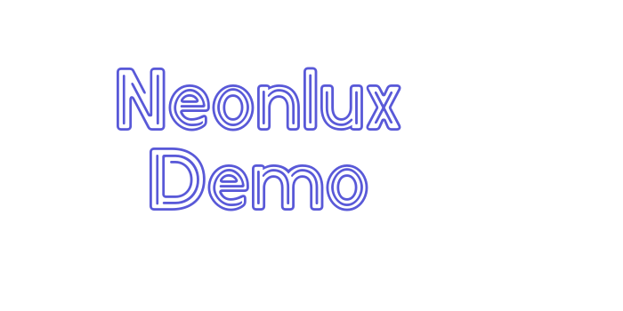 Neonlux Demo Font