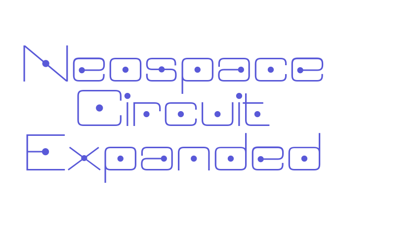 Neospace Circuit Expanded Font Download