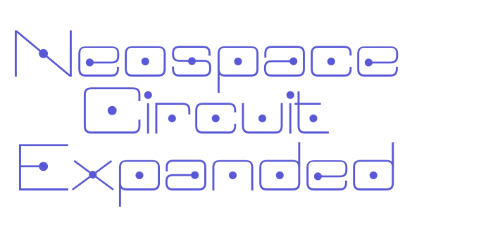 Neospace Circuit Expanded Font Download