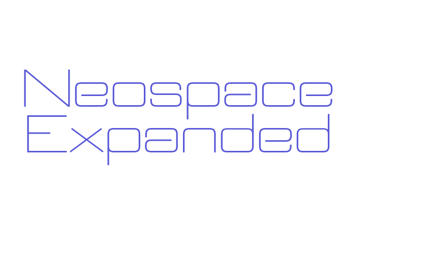 Neospace Expanded Font Download