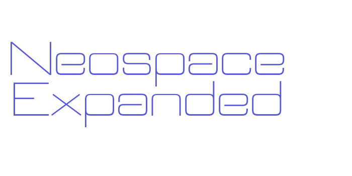 Neospace Expanded Font Download