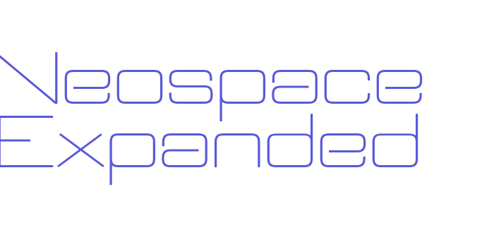 Neospace Expanded Font