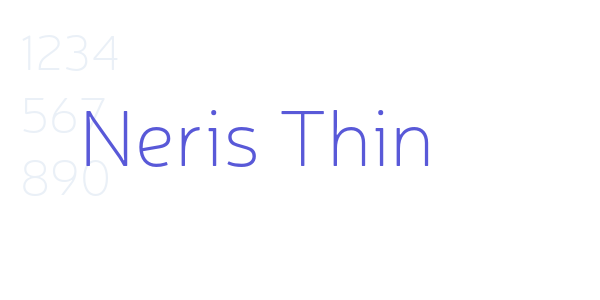 Neris Thin font free