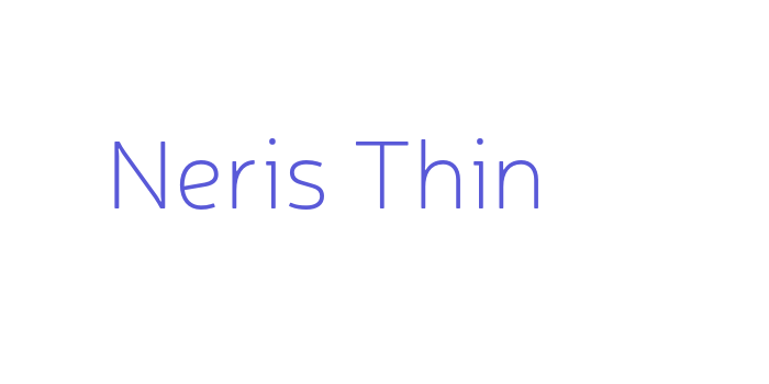 Neris Thin Font Download