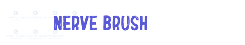 Nerve Brush-related font