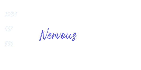 Nervous font free