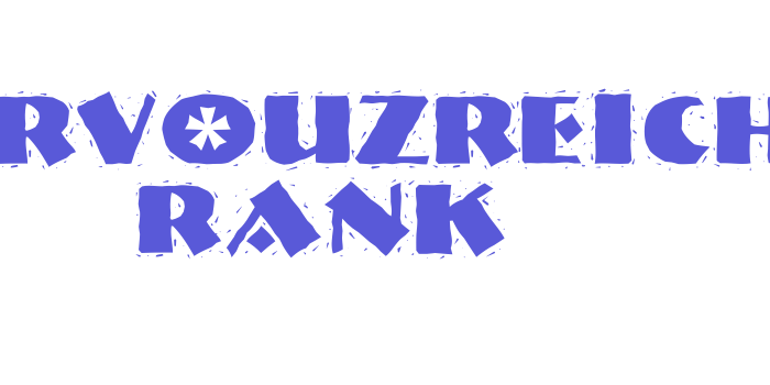 NervouzReich Rank Font Download