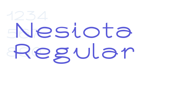 Nesiota Regular font