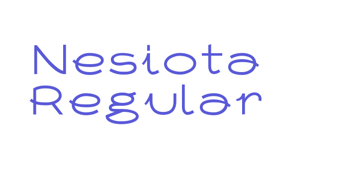 Nesiota Regular Font Download