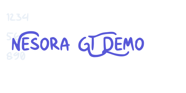 Nesora GT Demo font