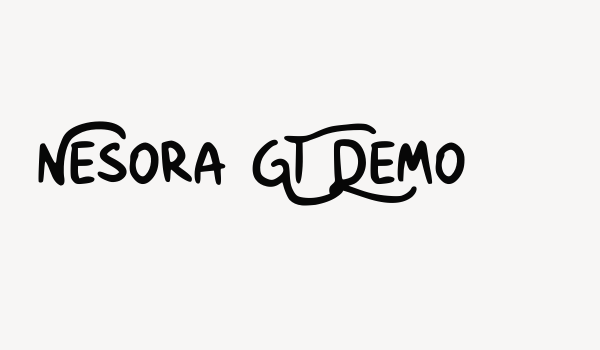 Nesora GT Demo Font