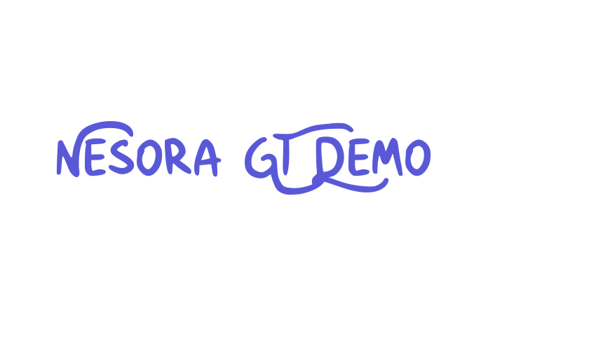 Nesora GT Demo Font