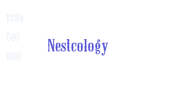 Nestcology font