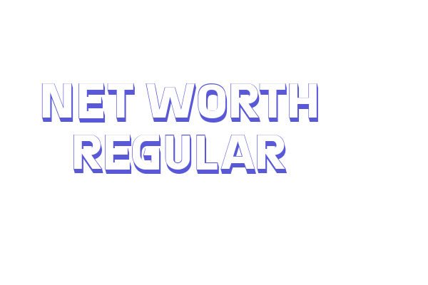 Net Worth Regular Font