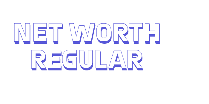 Net Worth Regular Font