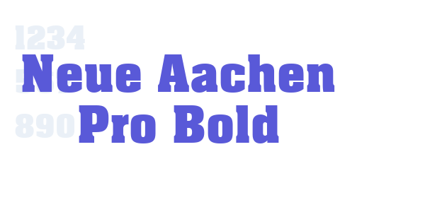 Neue Aachen Pro Bold font free