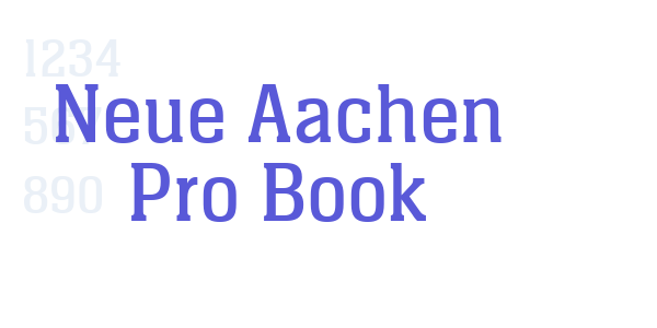 Neue Aachen Pro Book font free