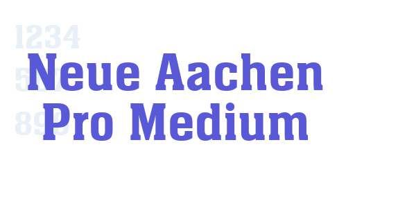 Neue Aachen Pro Medium font free