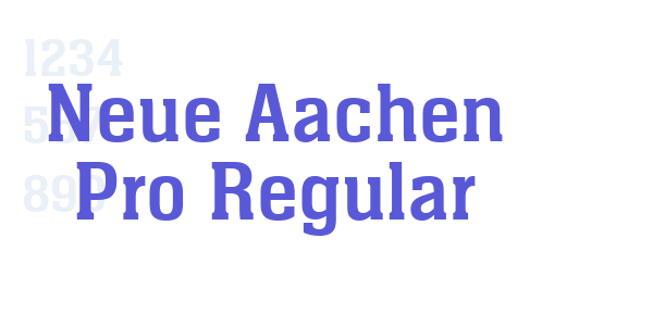 Neue Aachen Pro Regular font free