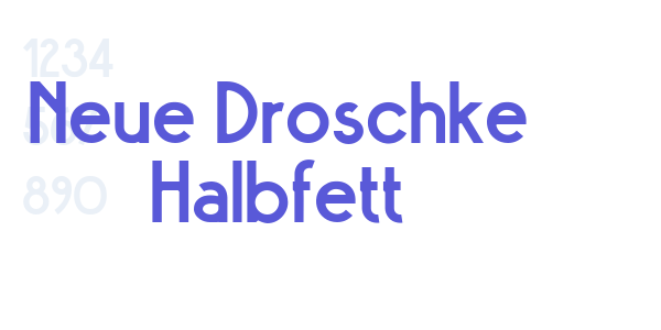 Neue Droschke Halbfett font free