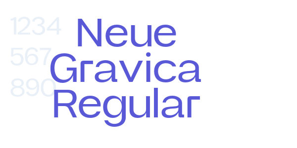 Neue Gravica Regular font free