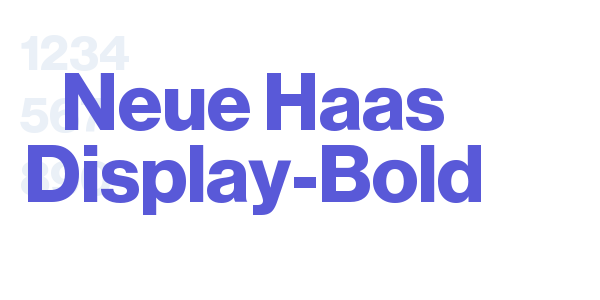 Neue Haas Display-Bold font