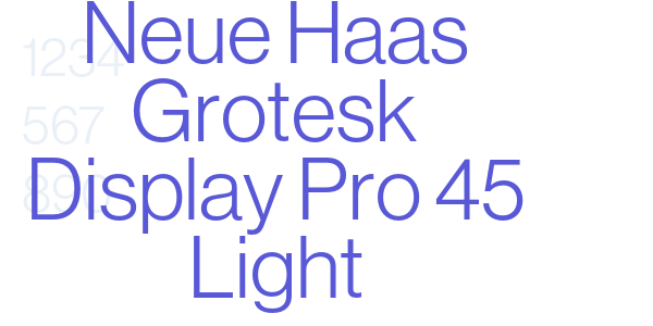 Neue Haas Grotesk Display Pro 45 Light font free