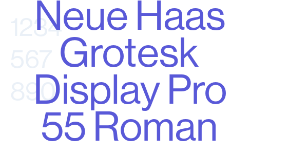 Neue Haas Grotesk Display Pro 55 Roman font free