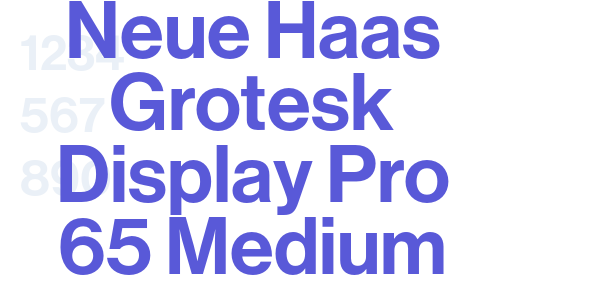 Neue Haas Grotesk Display Pro 65 Medium font free