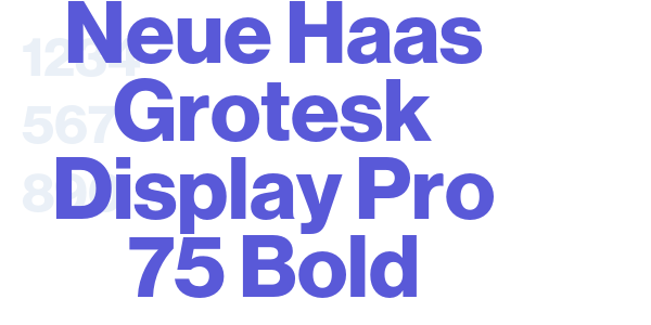 Neue Haas Grotesk Display Pro 75 Bold font free