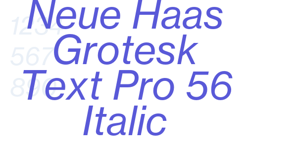 Neue Haas Grotesk Text Pro 56 Italic font free